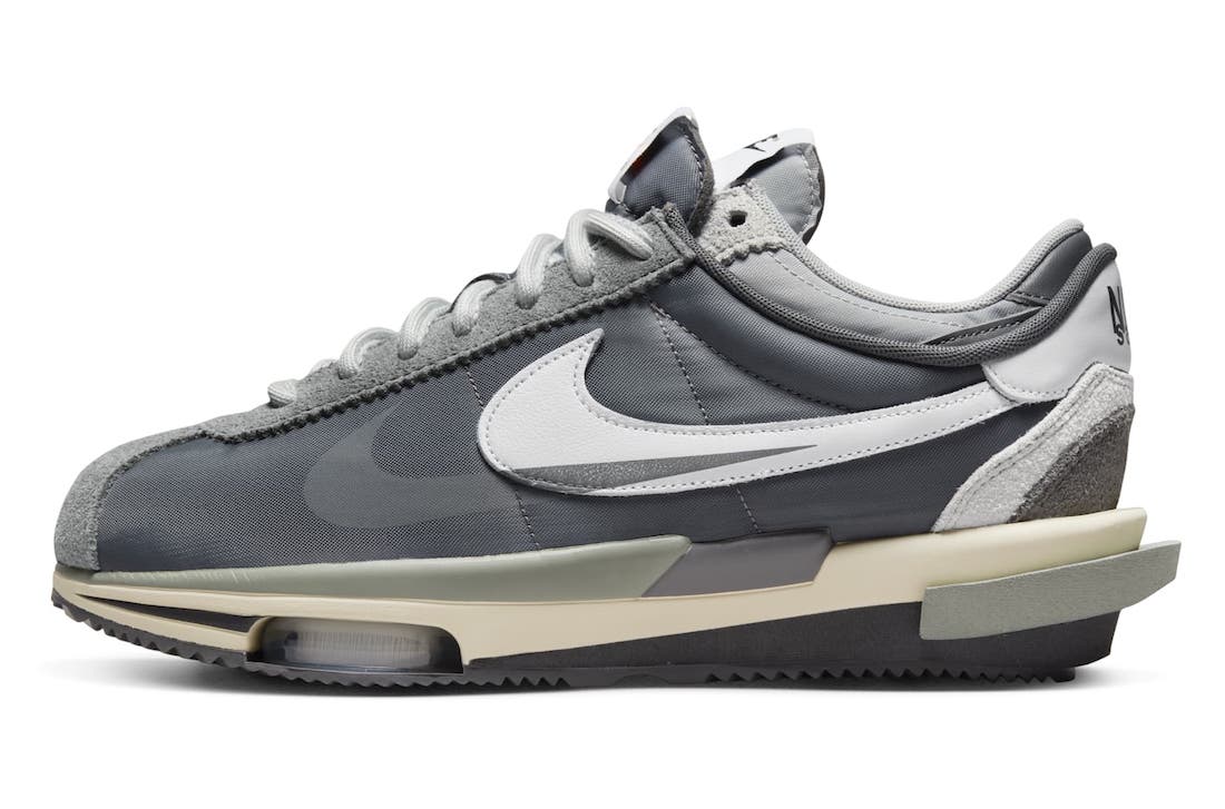 Sacai Nike Cortez Grey DQ0581 001 Release Date