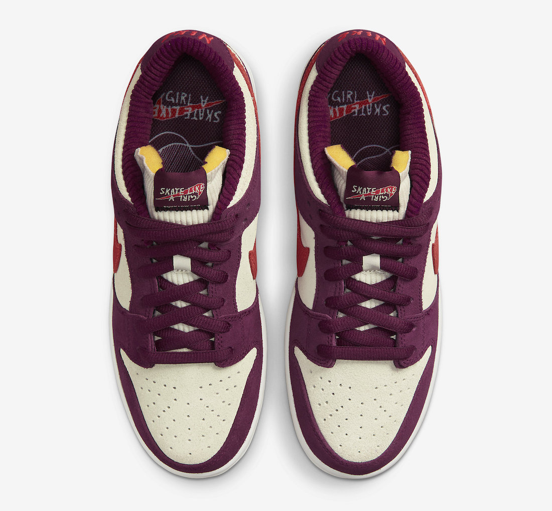 Skate Like a Girl x Nike SB Dunk Low DX4589-600 Release Date | SBD