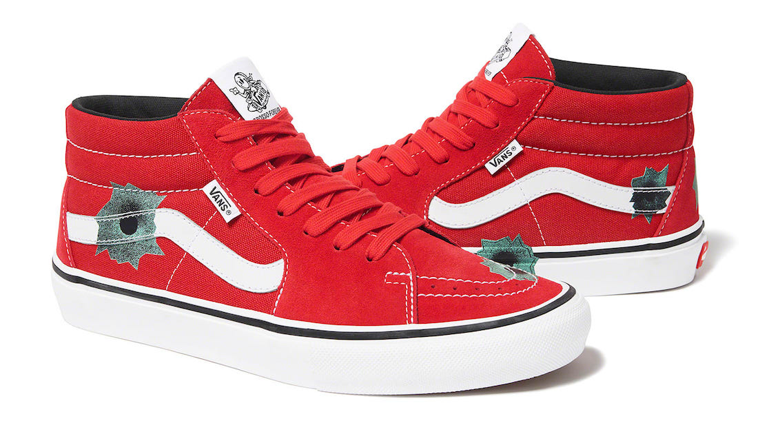 Supreme Vans Skate Grosso Mid Red Release Date