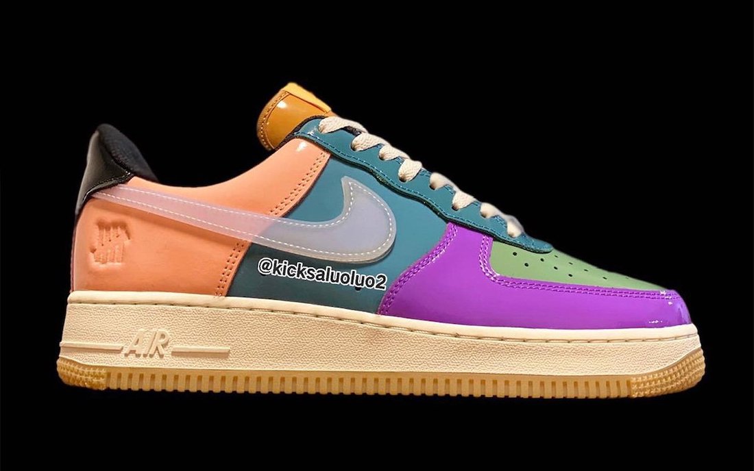 Undefeated Nike Air Force 1 Low Multi Color Patent Release Date 1