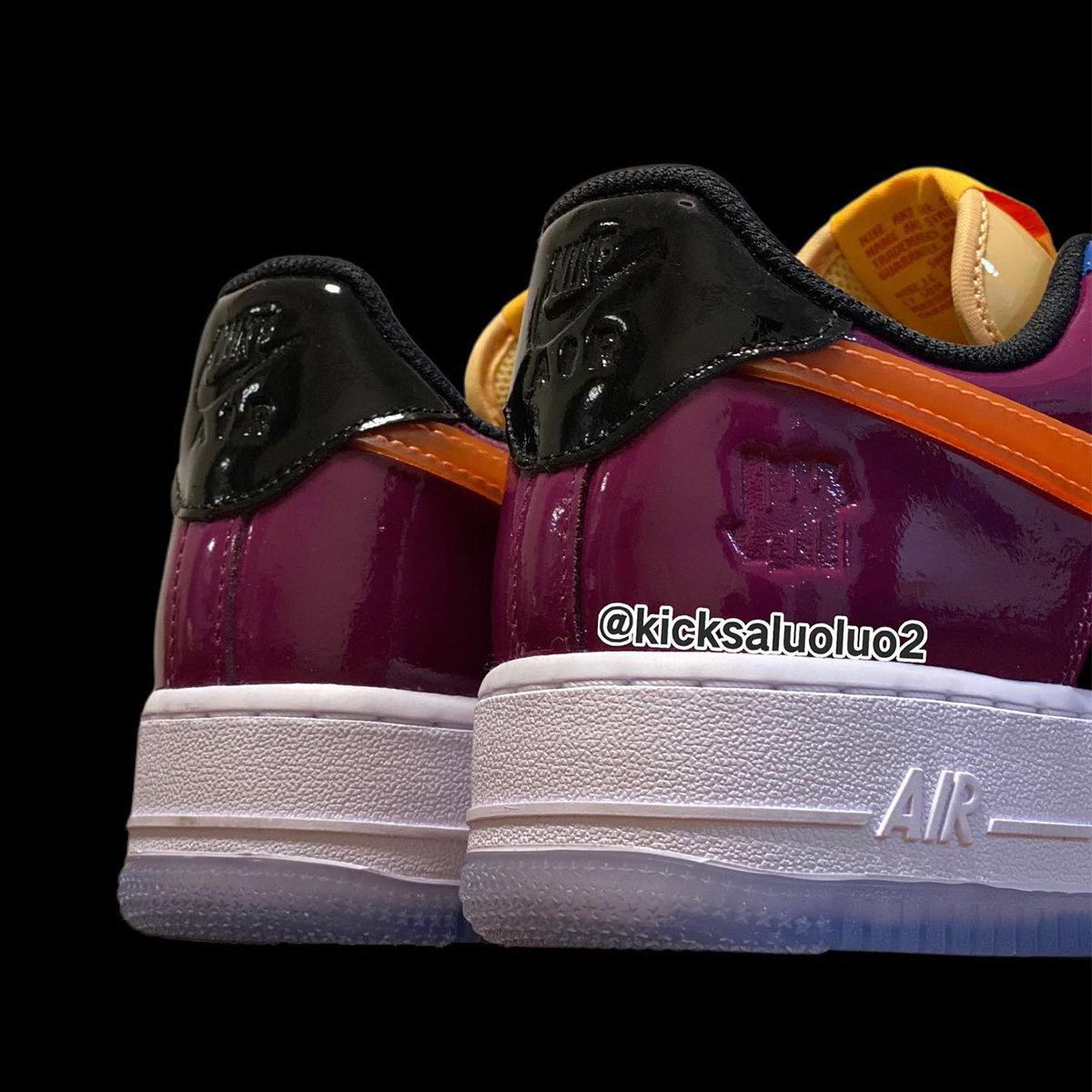Undefeated Nike Air Force 1 Low Multi Patent 2022 Release Date