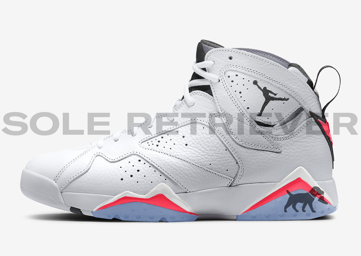 Air Jordan 7 White Infrared Crimson CU9307-160 Release Date