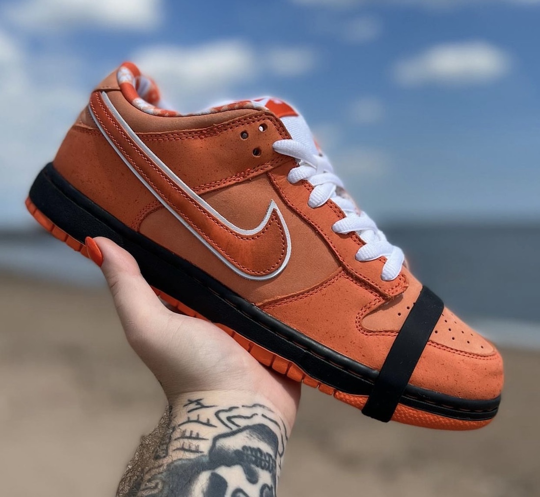 Concepts Nike SB Dunk Low Orange Lobster FD8776 800 In Hand 5