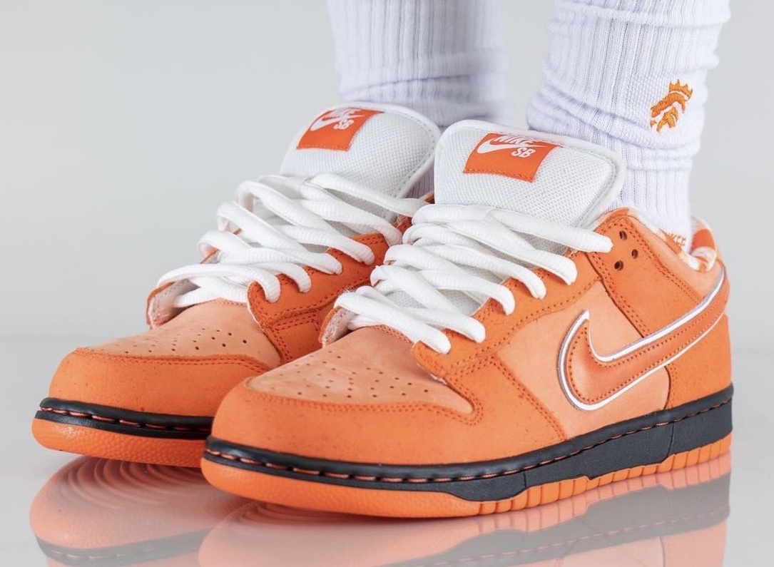 On-Feet Photos of the Concepts x Nike SB Dunk Low “Orange Lobster”