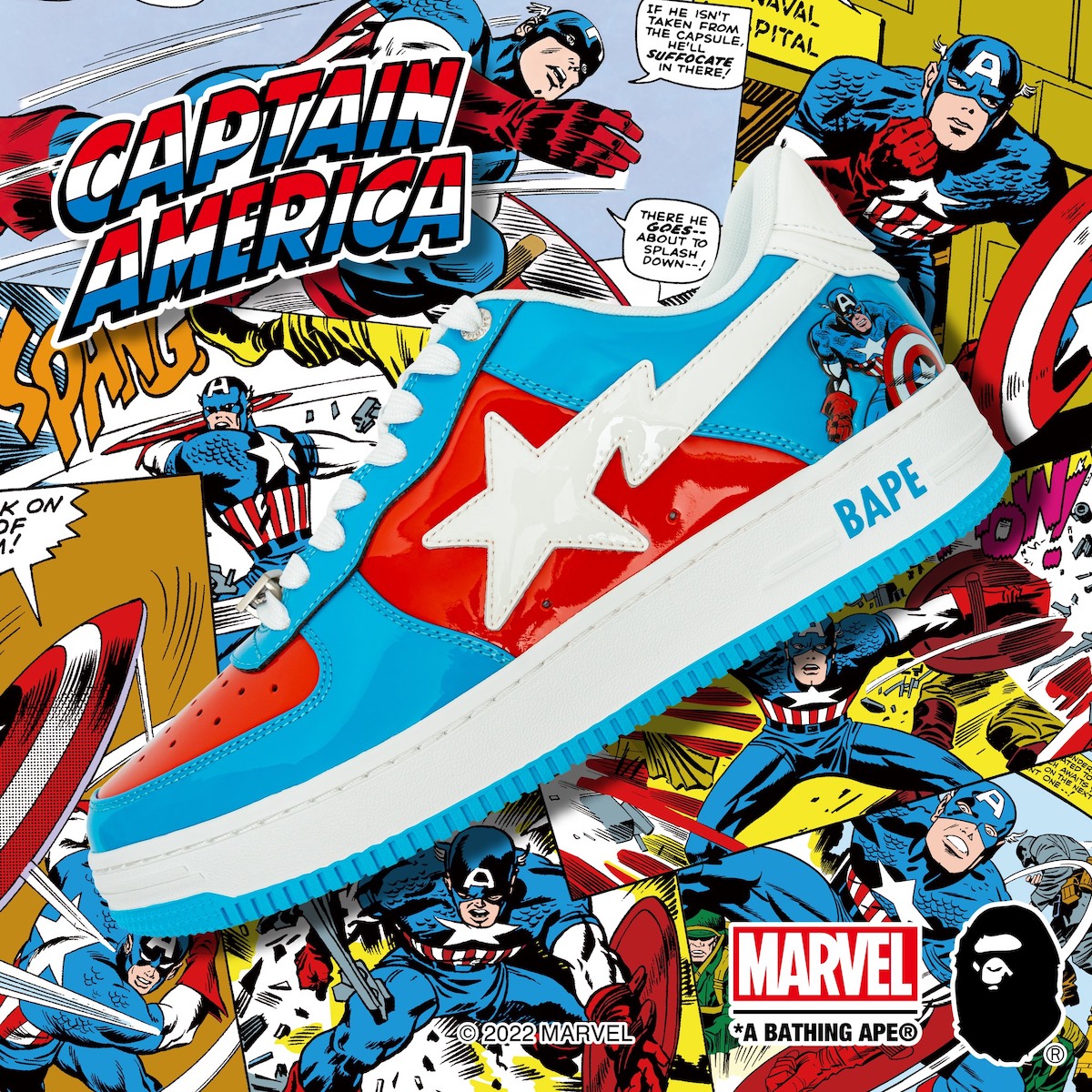 Marvel Bape Sta Captain America Release Date