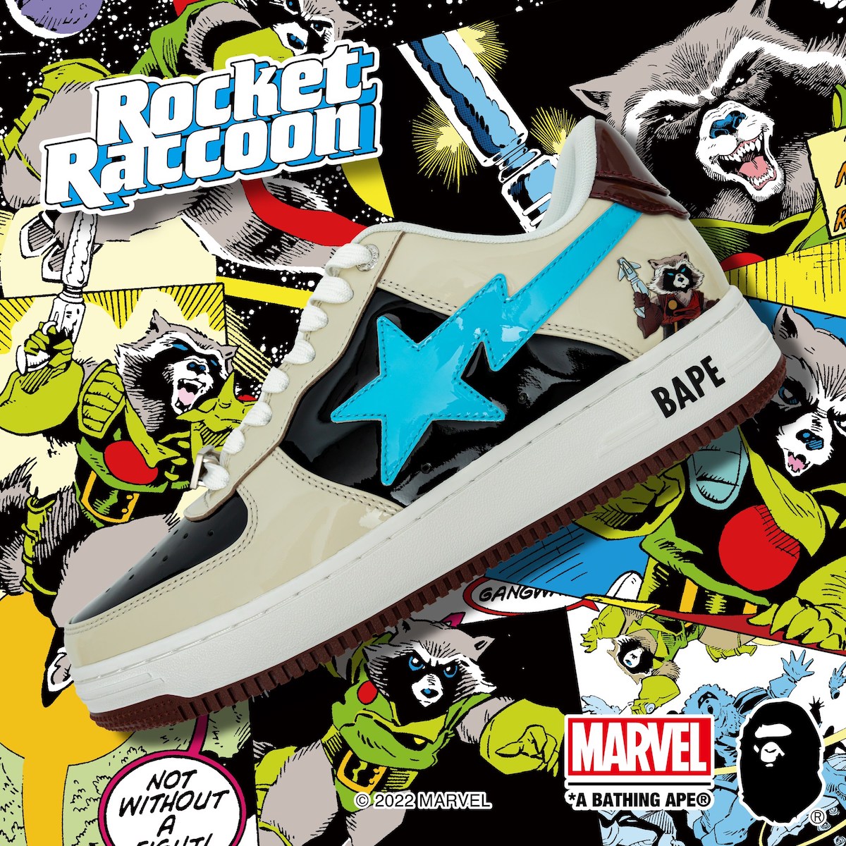 Marvel Bape Sta Rocket Raccoon Release Date