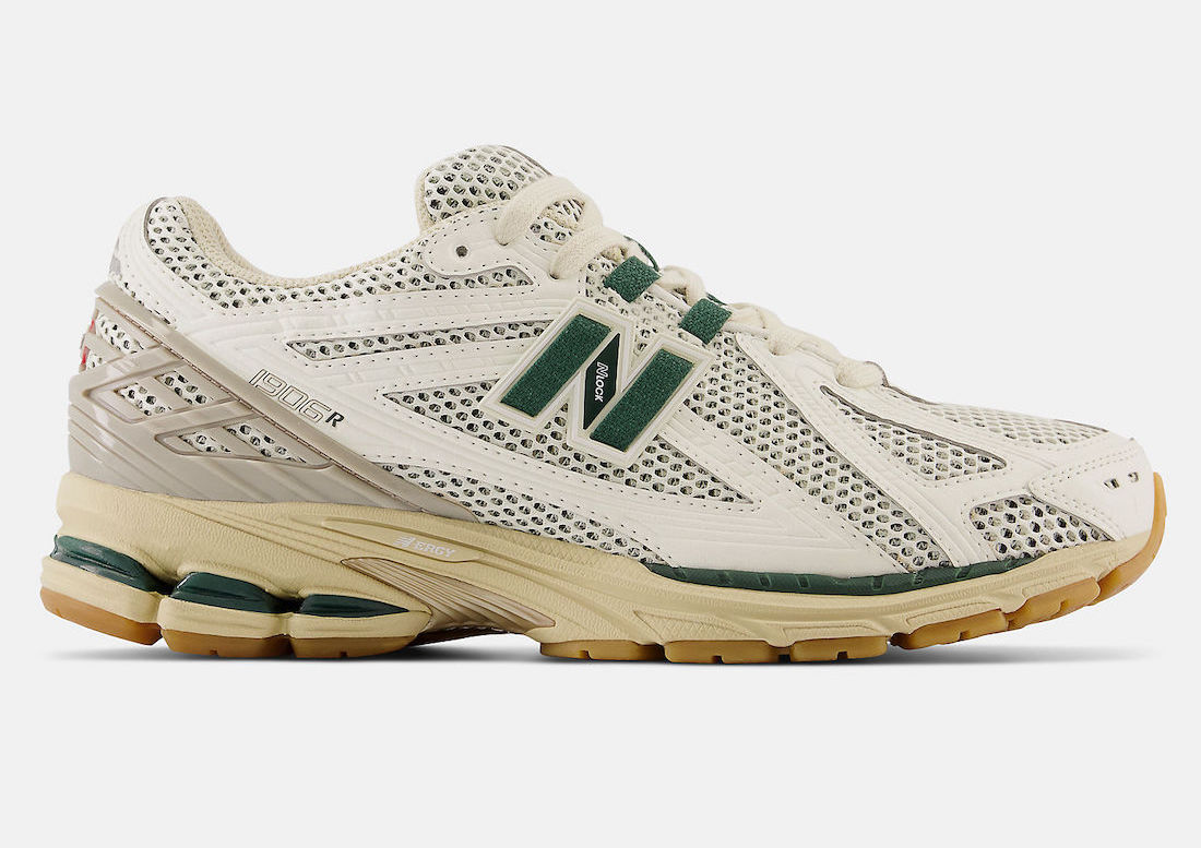 new balance 1906r white green silver