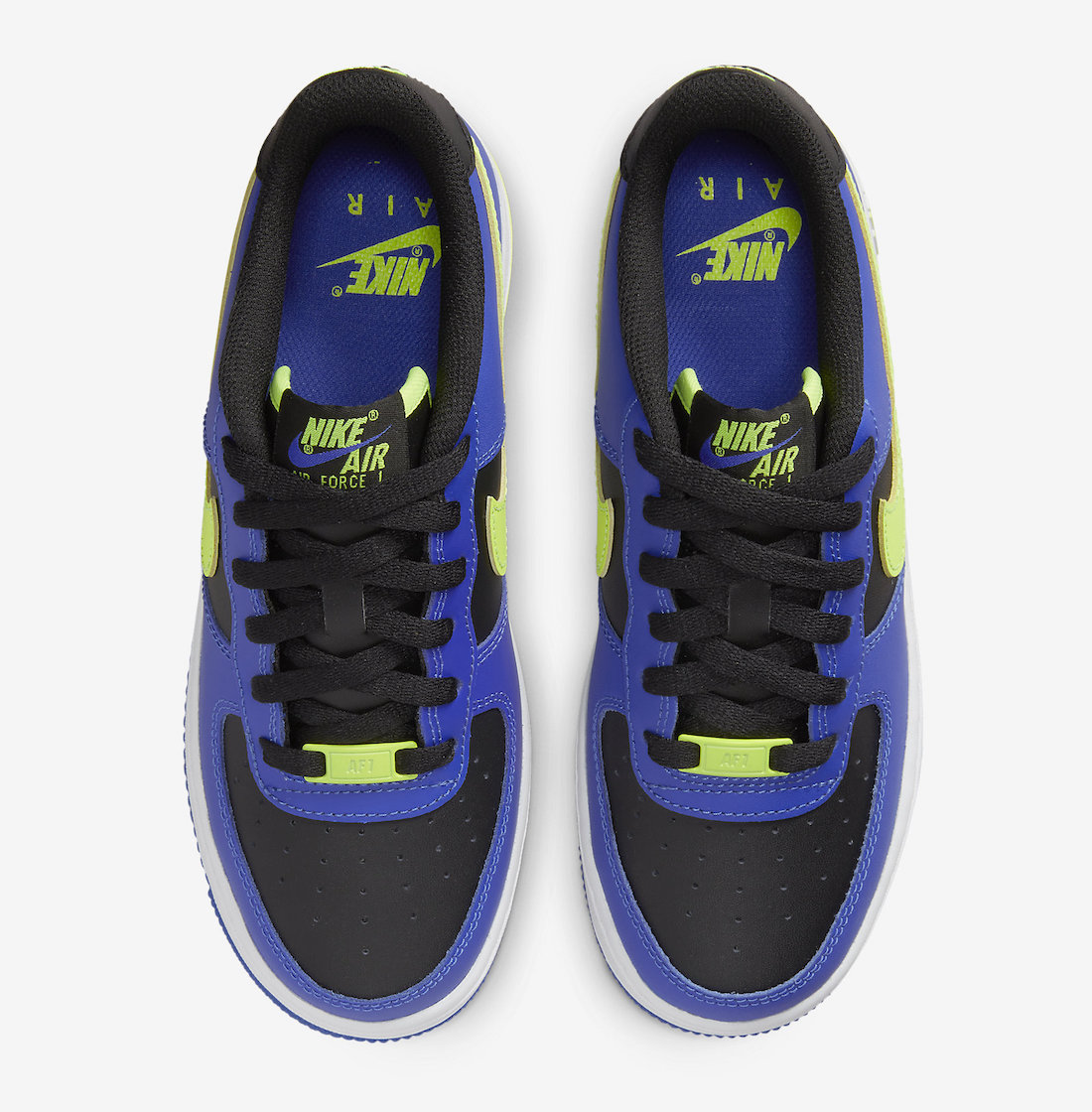 Nike Air Force 1 Low GS Black Blue Volt FD0302-400 Release Date