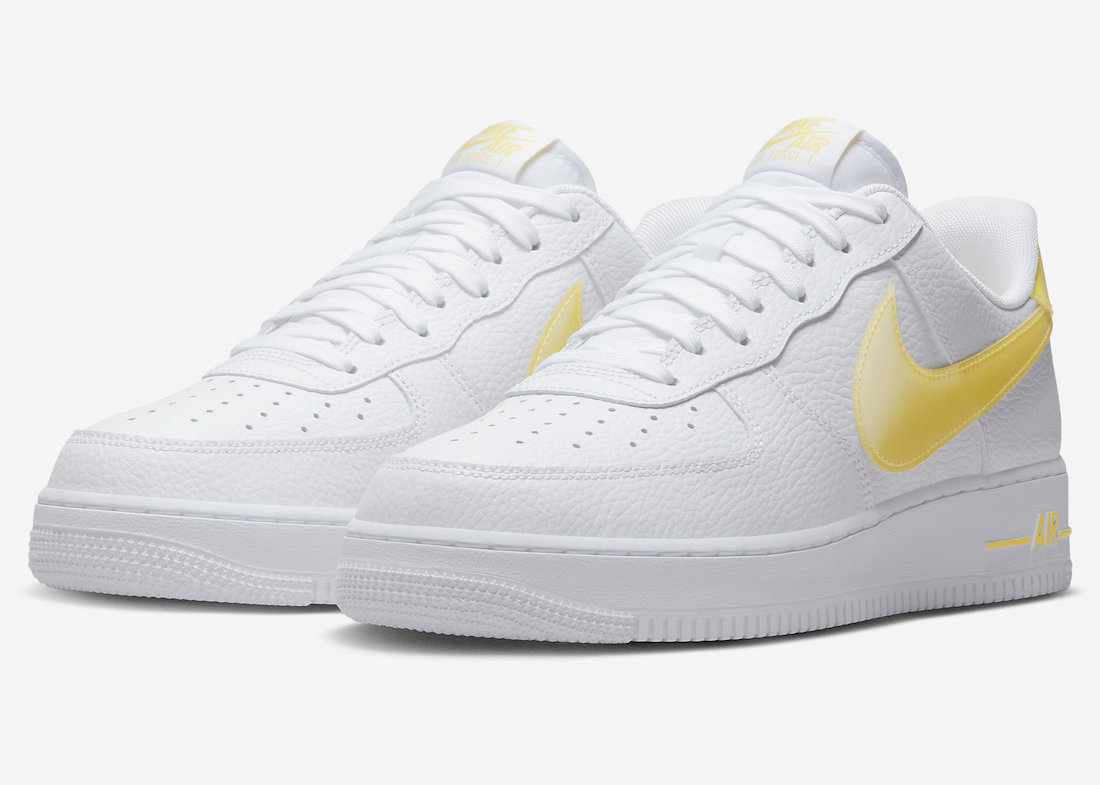 Nike Air Force 1 Low With Yellow Jumbo Swooshes