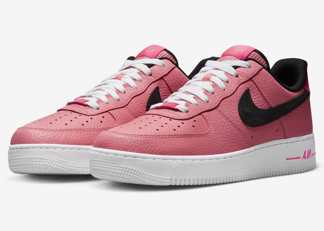 Nike Air Force 1 Low Pink Tumbled Leather DZ4861-600 Release Date
