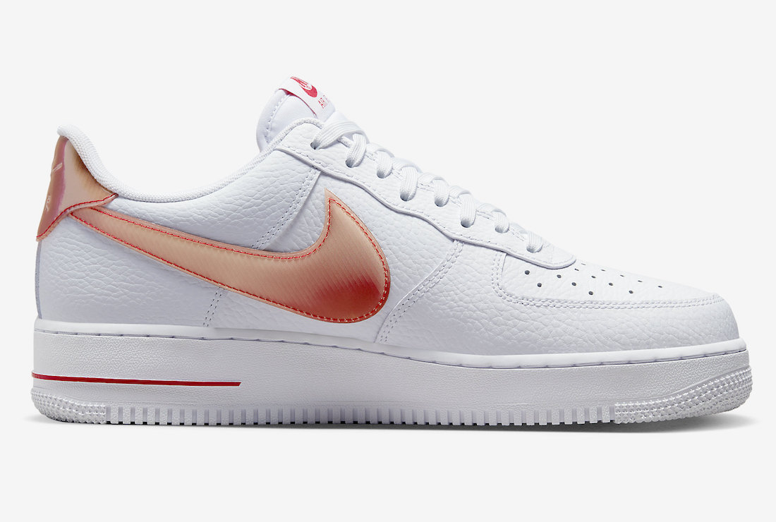 Nike Air Force 1 Low White Orange Jumbo Swoosh Release Date