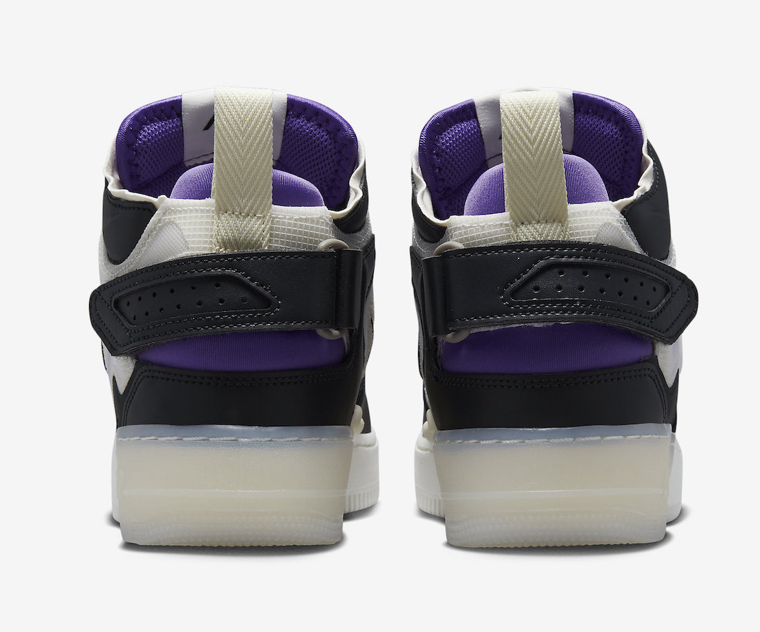 Nike Air Force 1 Mid React Black Purple DQ1872-001 Release Date