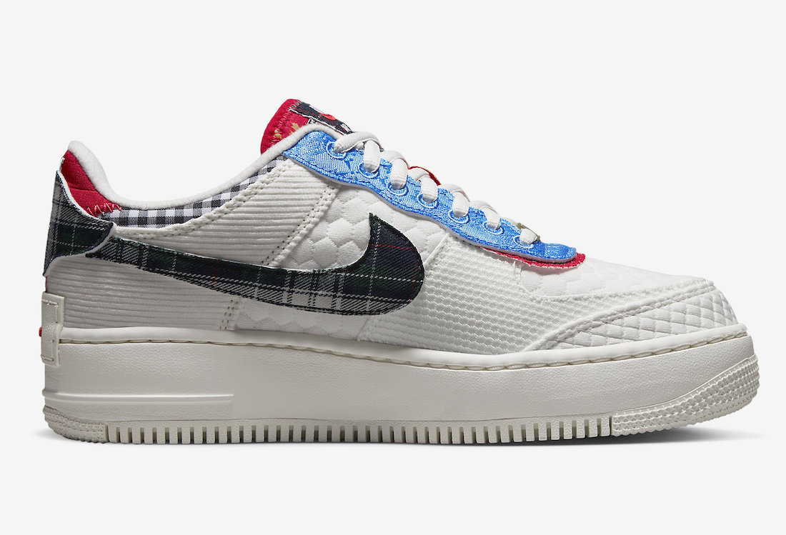 Nike Air Force 1 Shadow Multi Material DZ5193-100 Release Date