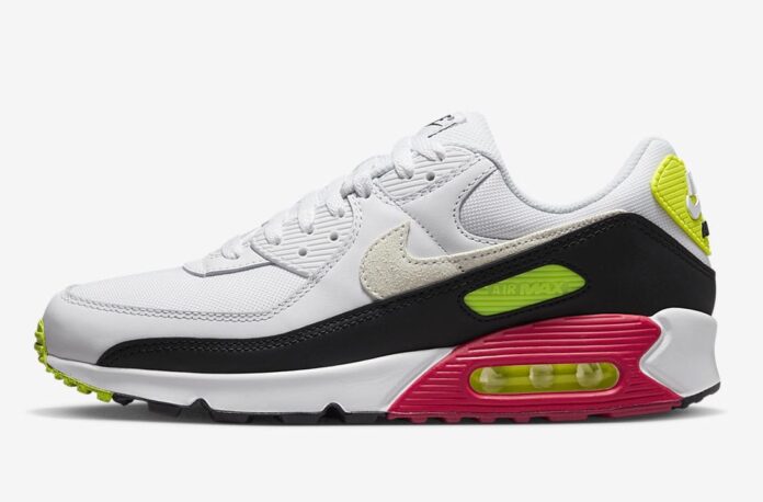 Nike Air Max 90 White Volt Rush Pink DQ4071-100 Release Date | SBD