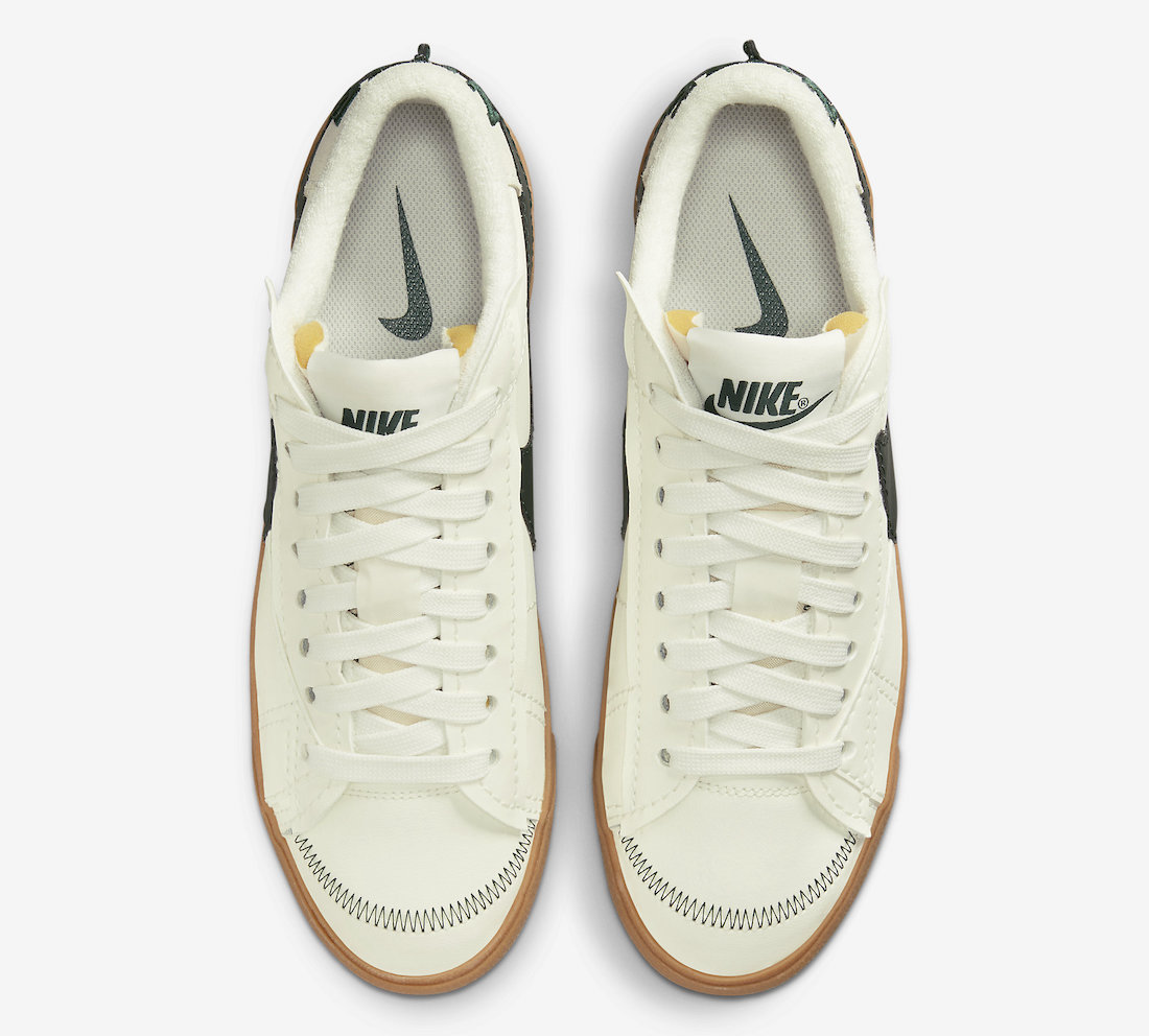 Nike Blazer Low Jumbo White Green Gum DR9865-101 Release Date