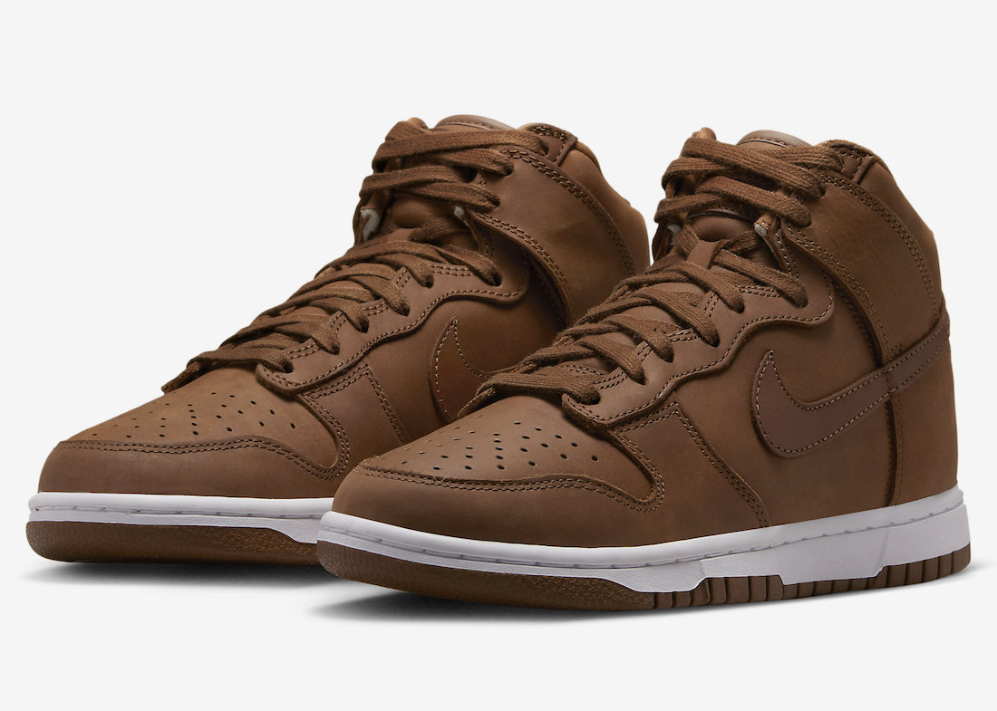 nike dunk high premium brown