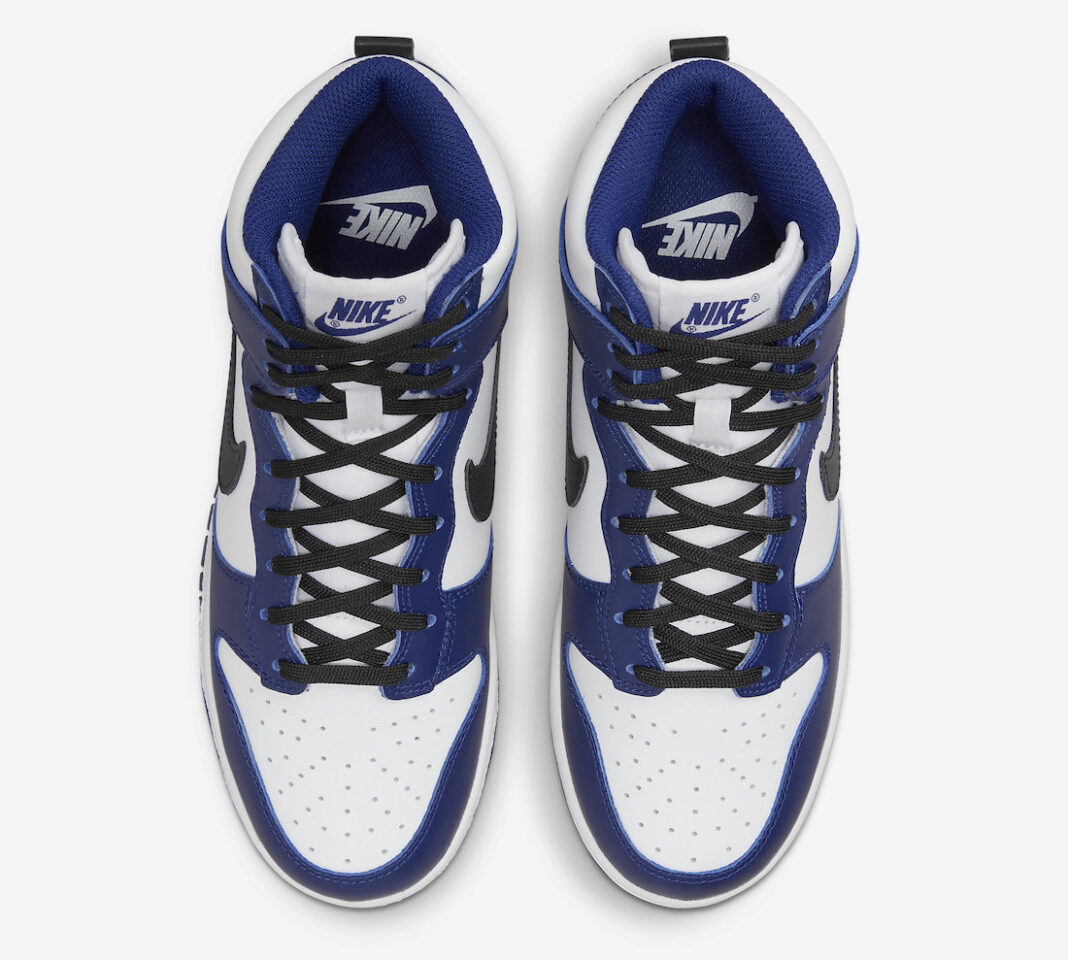 Nike Dunk High White Navy Blue Black Dd1869-400 Release Date 