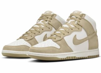 Nike Dunk High White Tan Suede DQ7679 001 Release Date 4 324x235