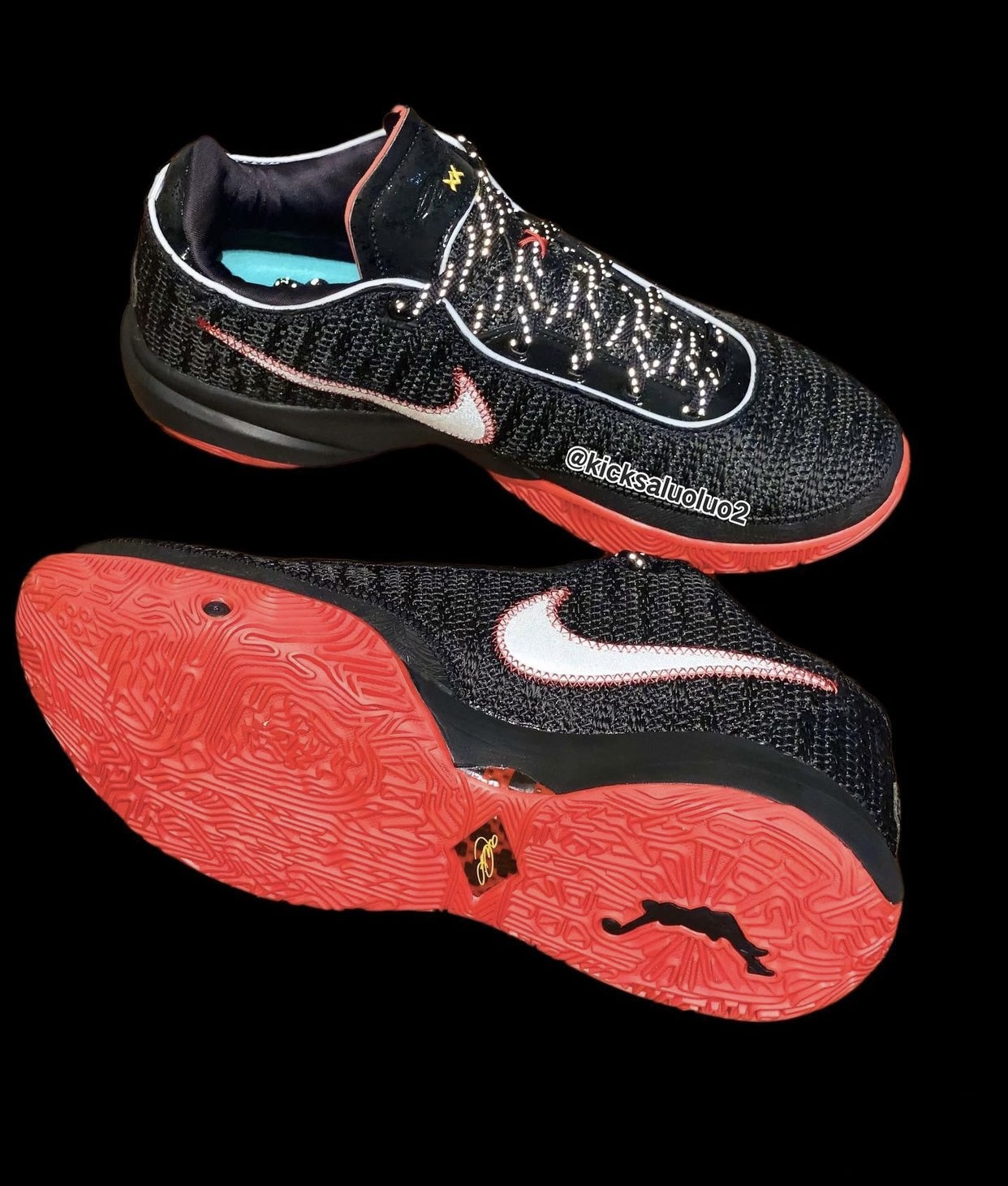 Kids-Exclusive Nike LeBron 18 Low Covered in Florals Black University Red Gold DJ5423-001 Release Date