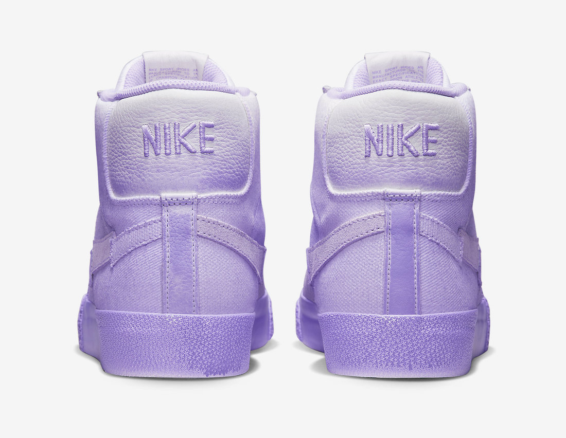 Nike SB Blazer Mid PRM Lilac White DR9087-555 Release Date