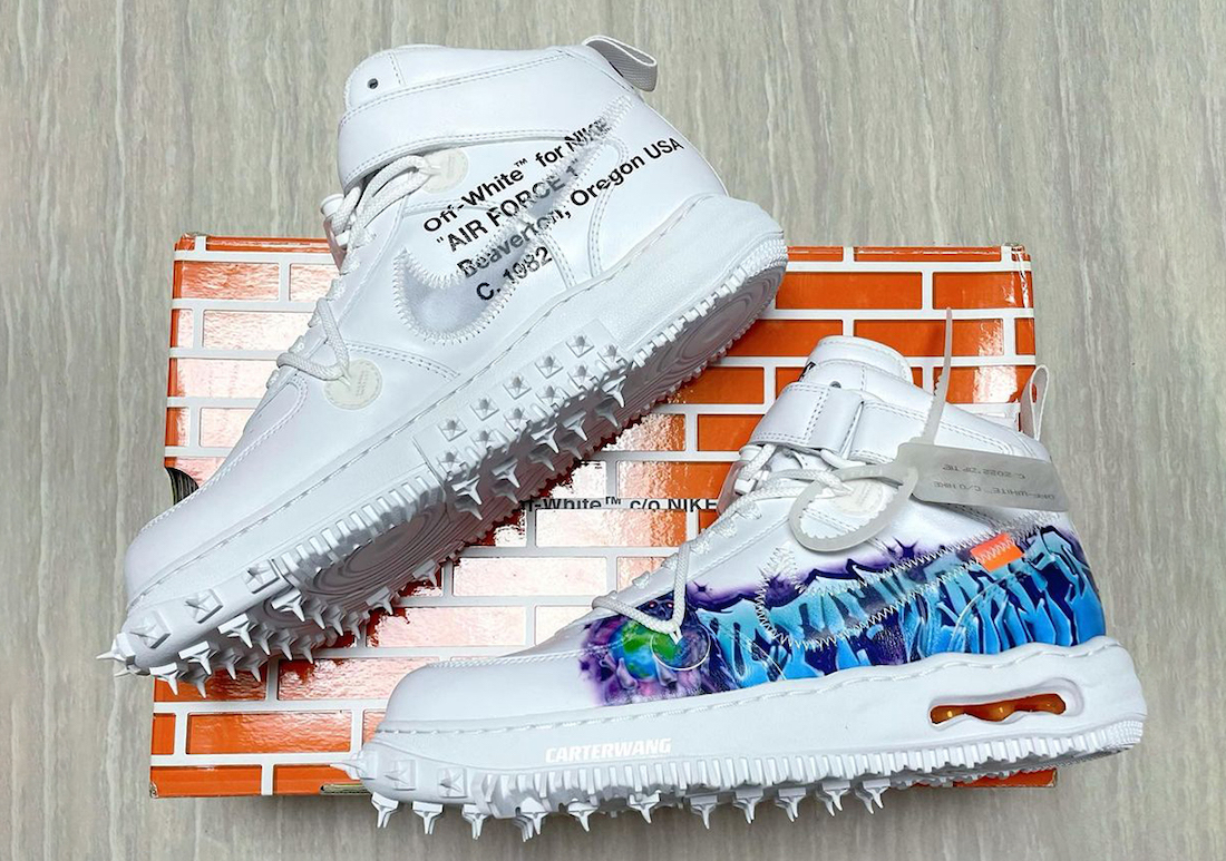 Off White Nike Air Force 1 Mid White Graffiti Release Date 1