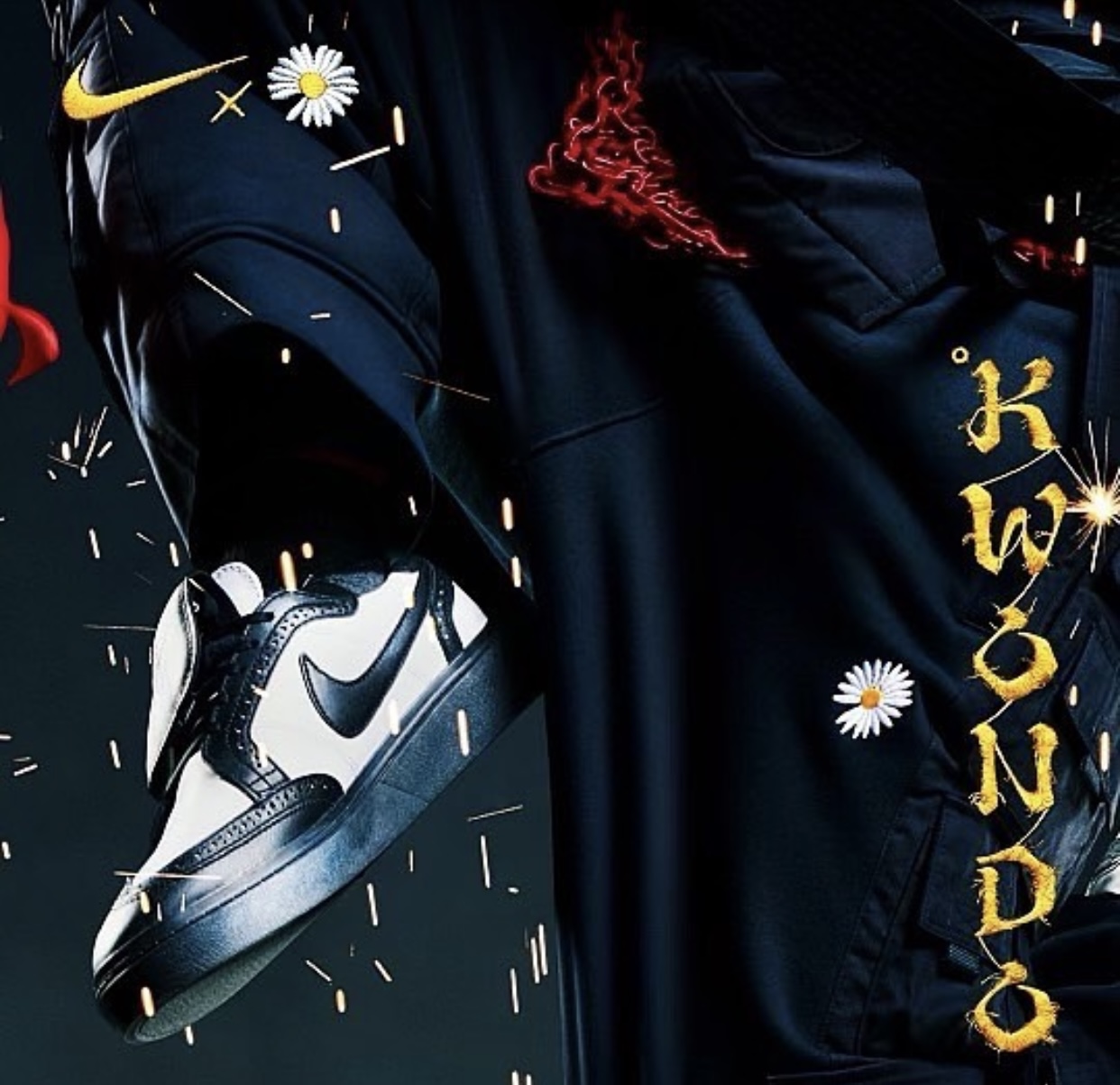 Peaceminusone​​​​​​​ x Nike Kwondo 1 Panda DH2482-101 | SBD