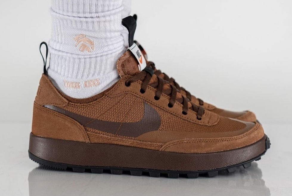 Tom Sachs x NikeCraft General Purpose Shoe Brown DA6672 201 On Feet