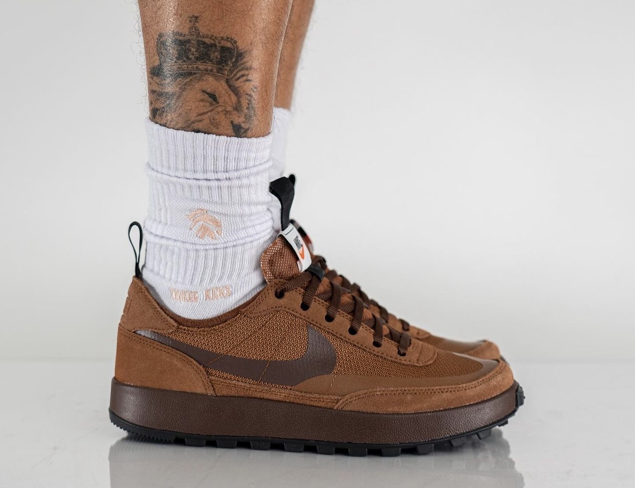 Tom Sachs x NikeCraft General Purpose Shoe Brown DA6672-201 Release Date On-Feet