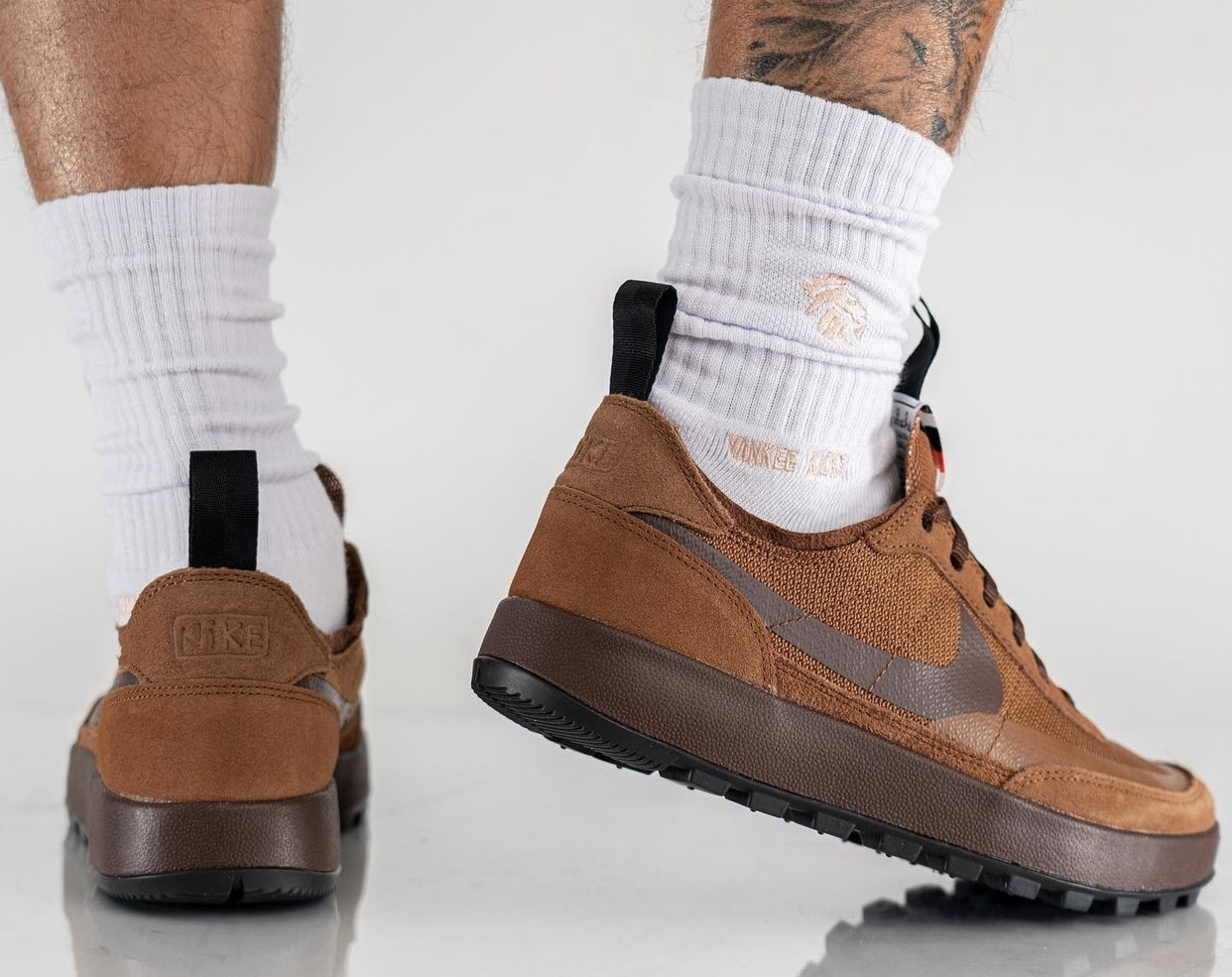 Tom Sachs x NikeCraft General Purpose Shoe Brown DA6672-201 Release Date On-Feet