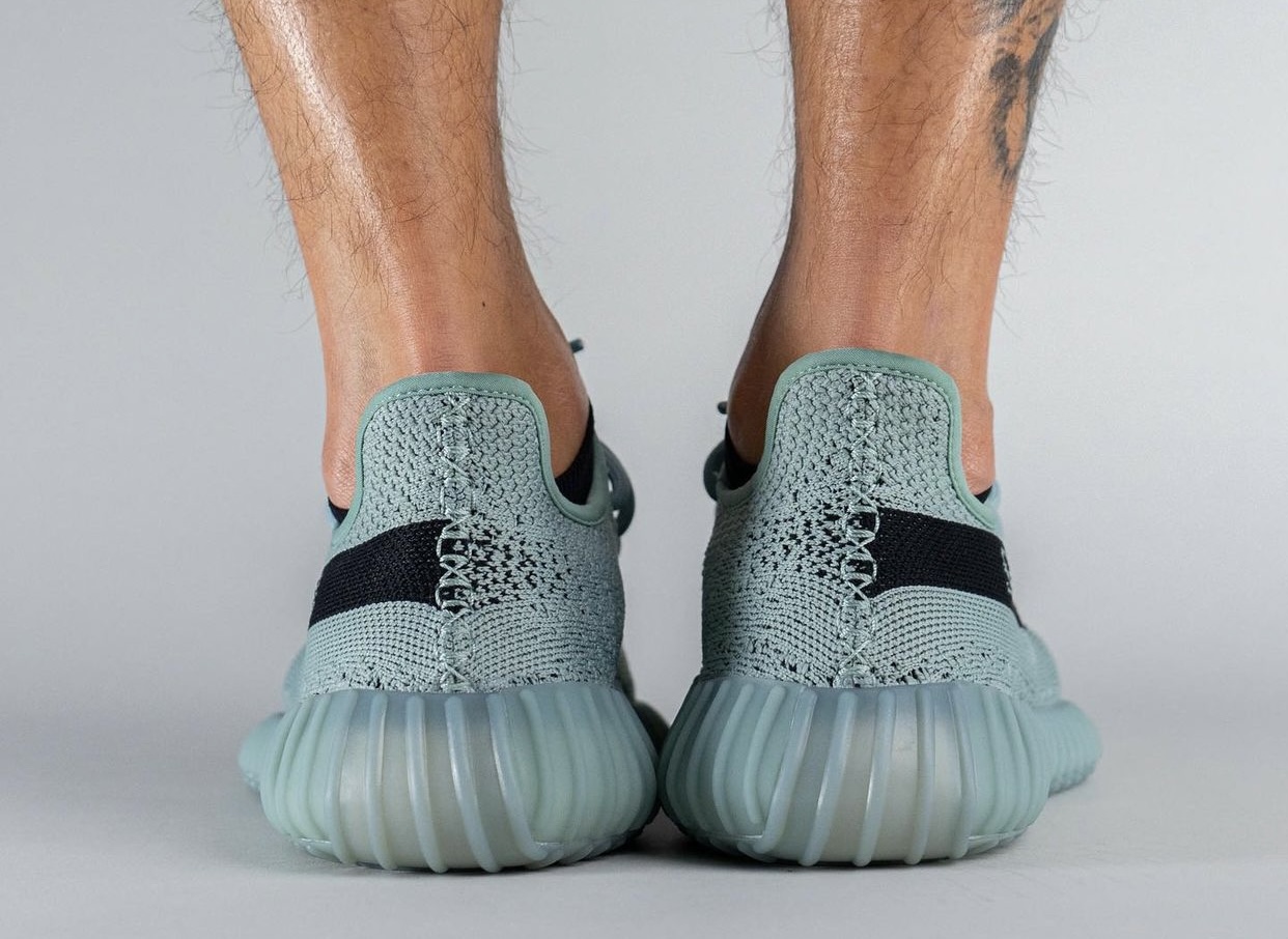 adidas Yeezy Boost 350 V2 Jade Ash HQ2060 Release Date On Feet 8