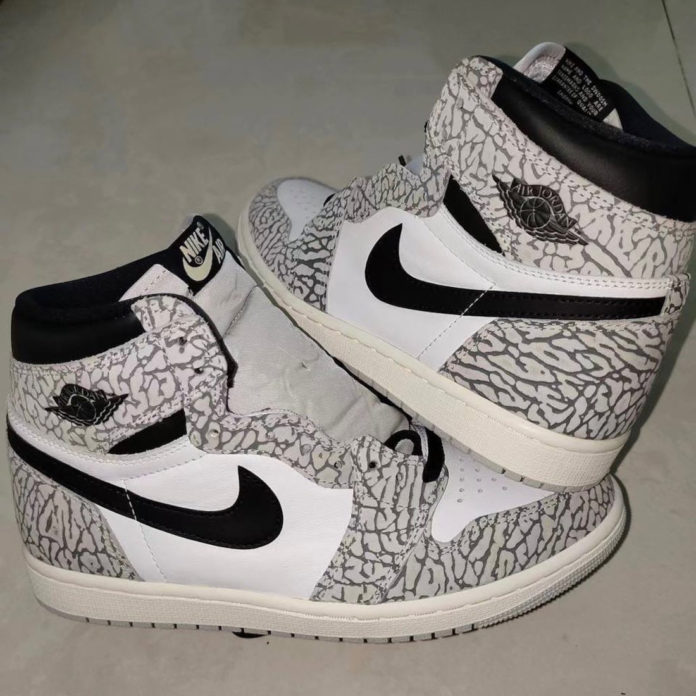 Air Jordan 1 Elephant Print White Cement DZ5485052 Release Date SBD