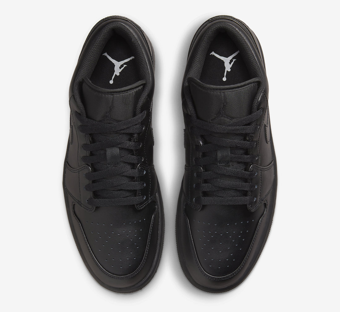 Air Jordan 1 Low Triple Black 553558-093 Release Date
