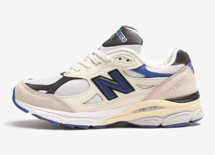New Balance 990v3 Made in USA White Blue M990WB3 Release Date | SBD
