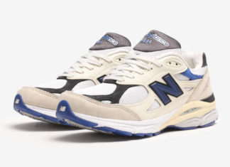 New Balance 990v3 Made in USA White Blue M990WB3 Release Date