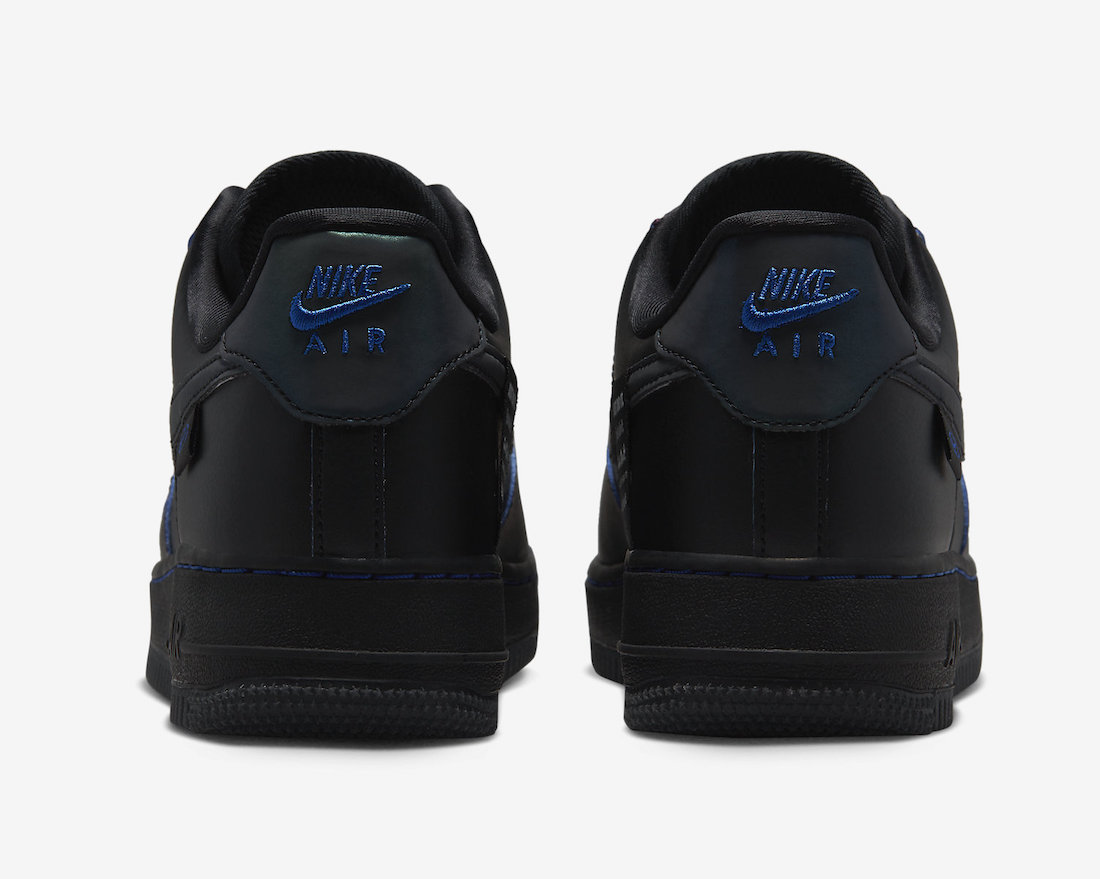 Nike Air Force 1 Low Black Game Royal Blue FB1840-001 Release Date