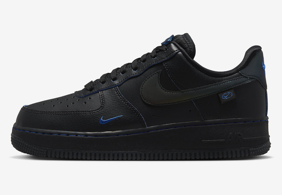 Nike Air Force 1 Low Black Game Royal Blue FB1840-001 Release Date
