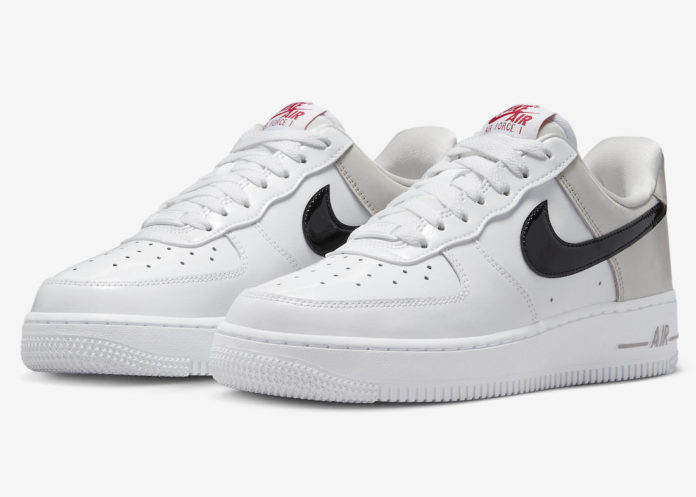 Nike Air Force 1 Low Light Iron Ore Black White University Red DQ7570-001 Release Date-4 Nike Air Force 1 Low Light Iron Ore Black White University Red DQ7570-001 Release Date