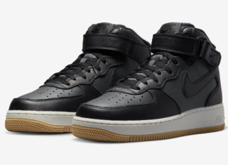 Nike Air Force 1 Mid Black Gum DV7585-001 Release Date