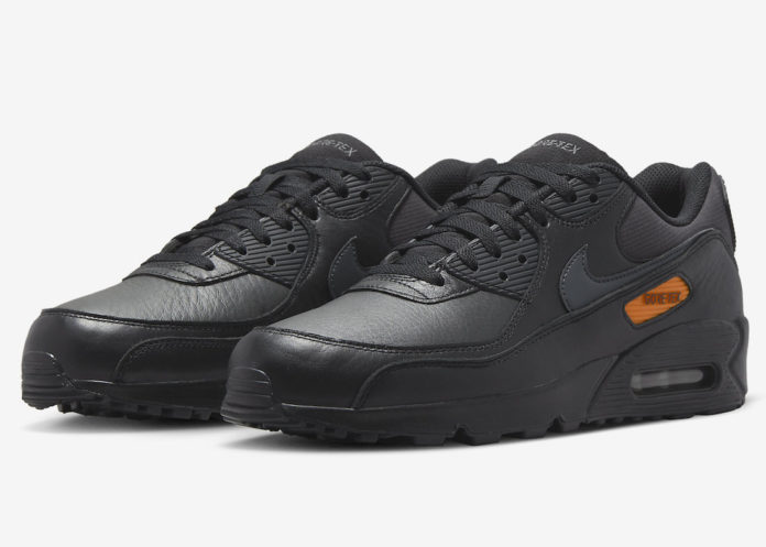 Nike Air Max 90 Gore-Tex Black Anthracite Safety Orange DJ9779-002 Release Date