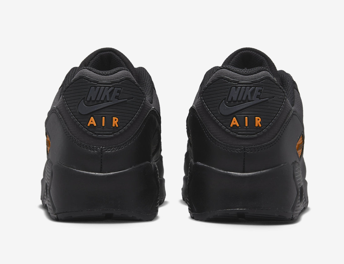 Nike Air Max 90 Gore-Tex Black Anthracite Safety Orange DJ9779-002 Release Date