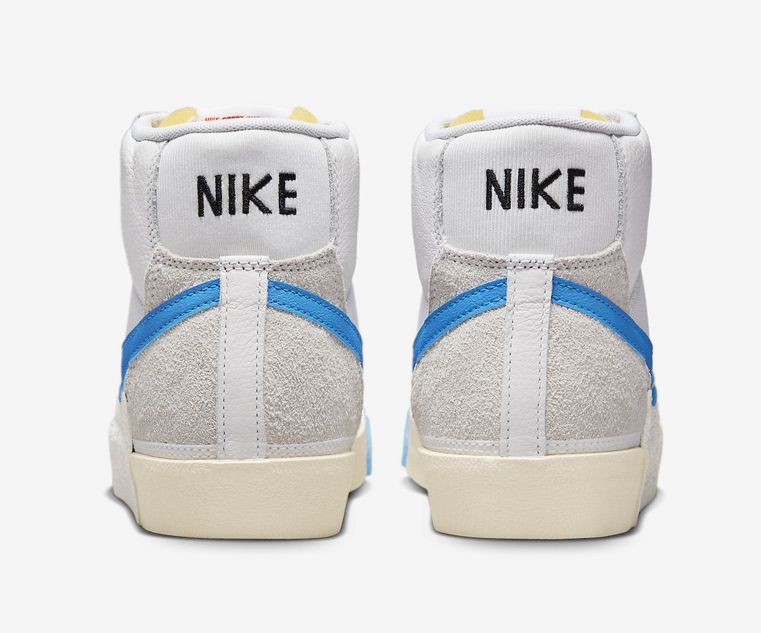 Nike Blazer Mid 77 Remastered White Photo Blue Beach DQ7673-102 Release Date