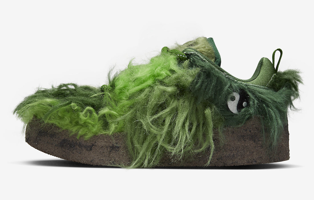 Nike CPFM Flea 1 Overgrown Grinch DQ5109-300 Release Date Lateral