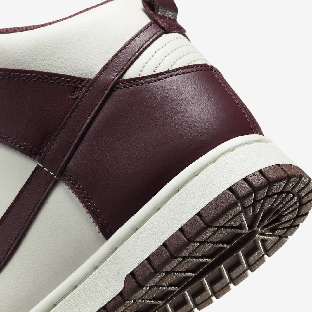 women's dunk high burgundy crush