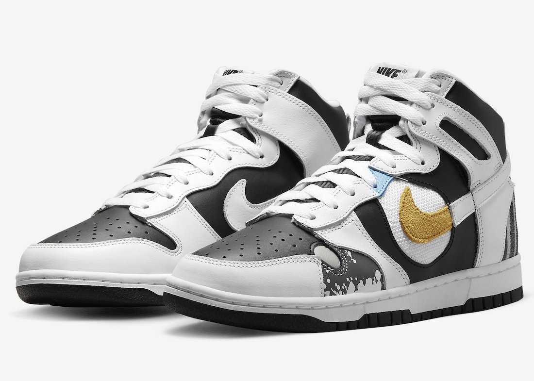 Nike Removes Pieces Off The Dunk High “Reverse Panda”
