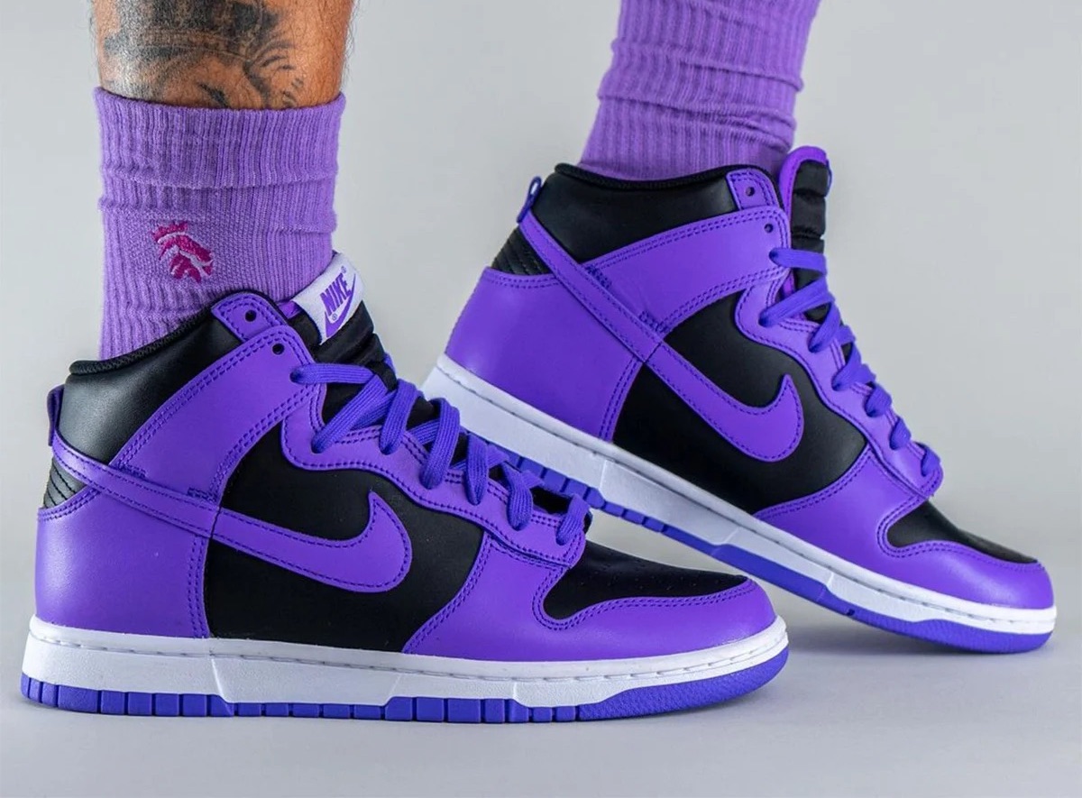 Nike Dunk High Purple Black Release Date 4