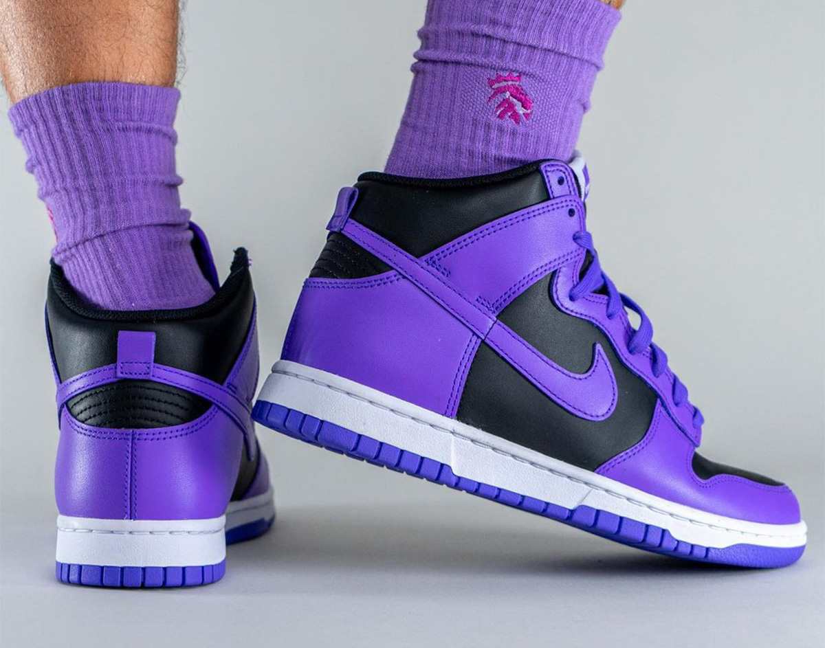 Nike Dunk High Purple Black Release Date 7
