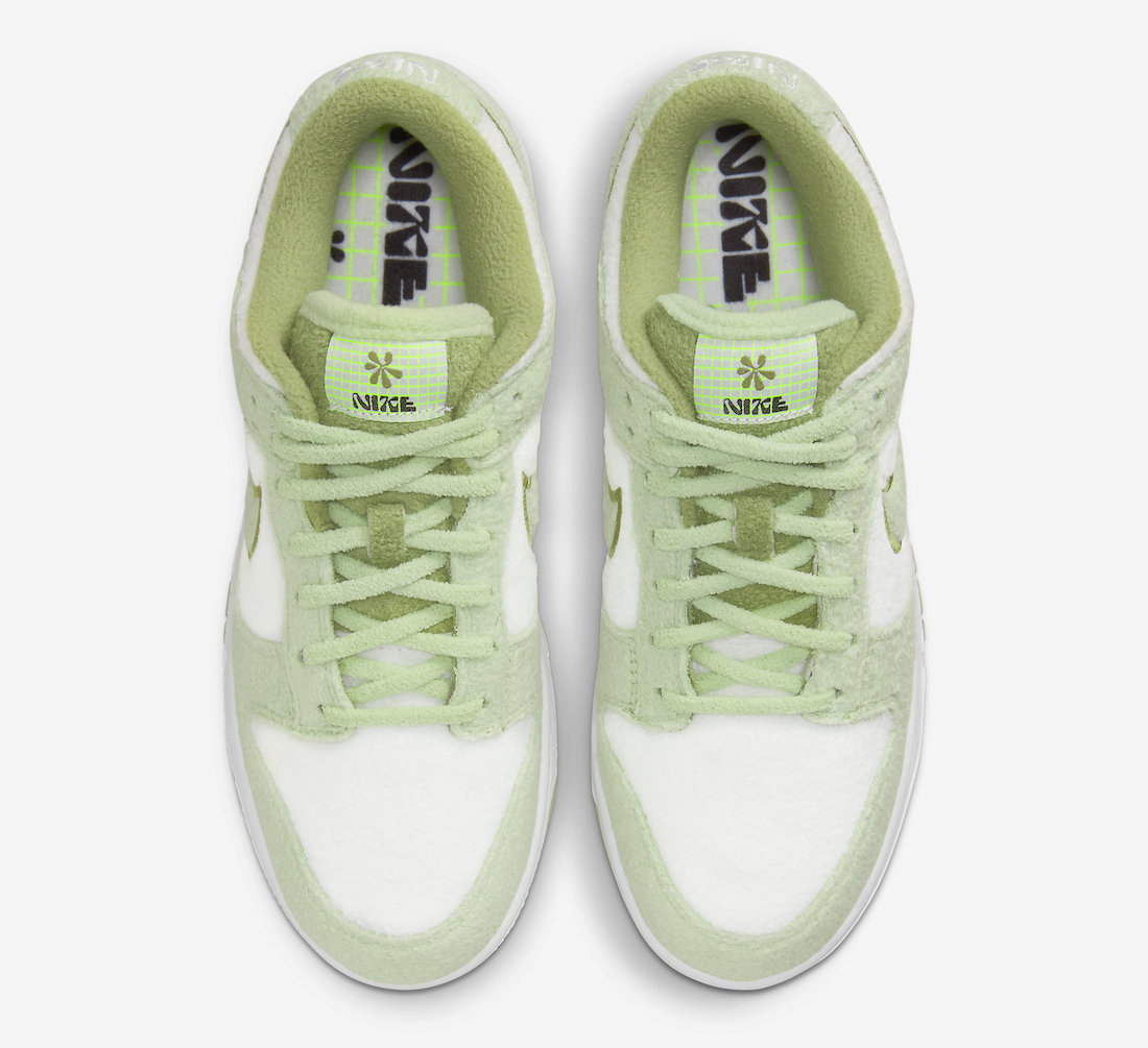 Nike Dunk Low Fleece Green DQ7579 300 Release Date 3