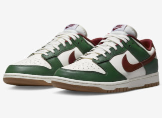 Nike Dunk Low Gorge Green Team Red FB7160-161 Release Date