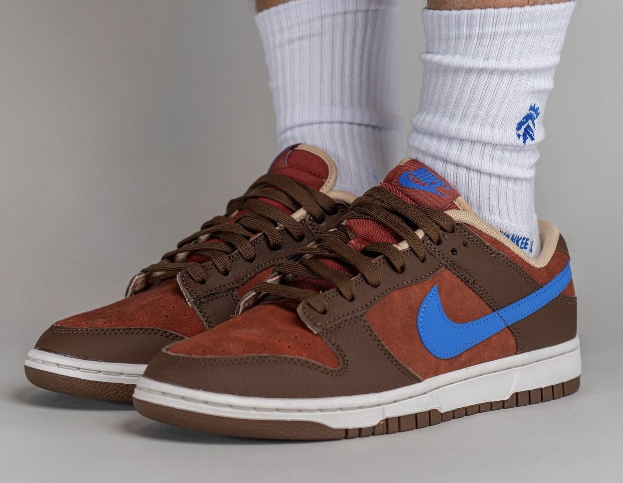 Nike Dunk Low Mars Stone Comet Blue DR9704-200 Release Date On-Feet
