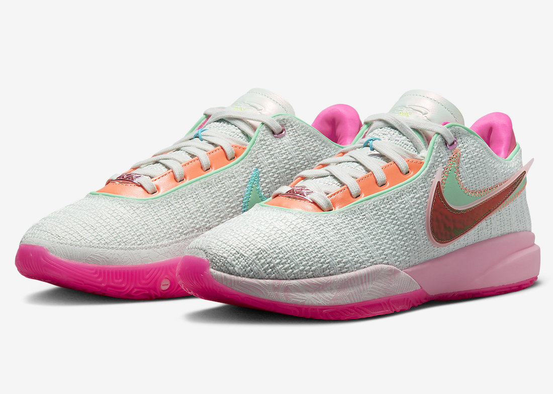 Nike LeBron 20 Barely Green Medium Soft Pink DJ5423-300 Release Date